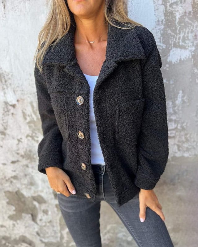 Dorothea | Women's Sherpa Button Down Jacket