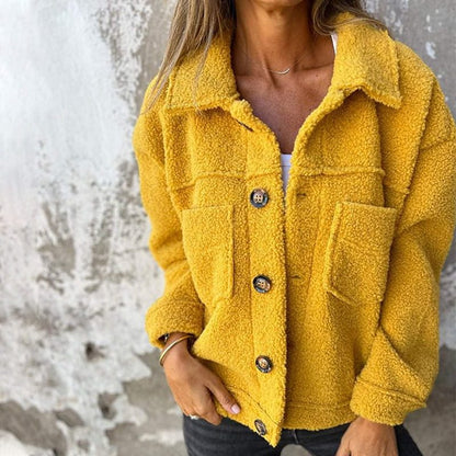 Dorothea | Women's Sherpa Button Down Jacket