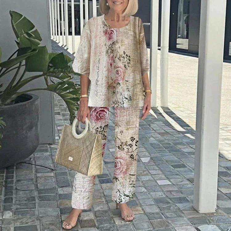 Stylish printed everyday two-piece set for women | Genevieve