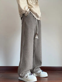 Baggy ribbed drawstring sweatpants for men | Calder