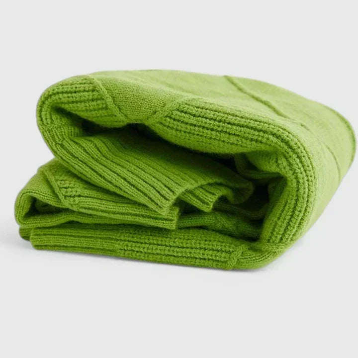 Rosalind | Women's Diamond Quilted Turtleneck Sweater