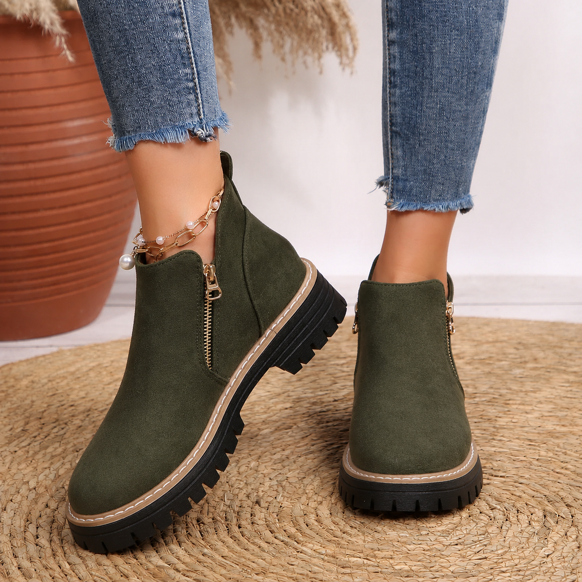 Tahlia | Women's Cushioned Wedge Ankle Boots