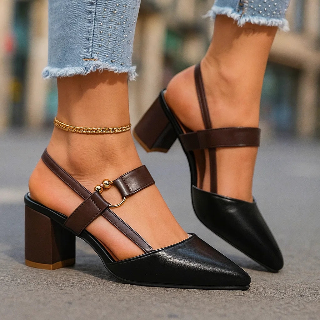 Classic comfort everyday heels for women | Elowen