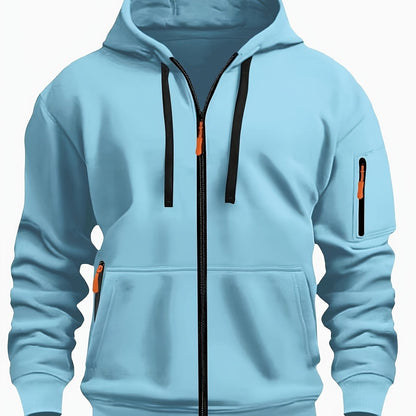 Gerald | Men's Full Zip Hooded Sweatshirt with Pockets