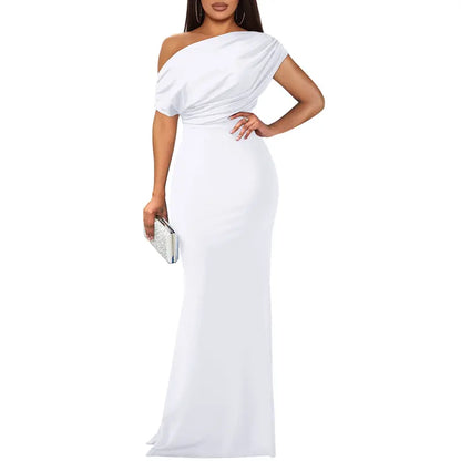 Elegant off-shoulder bodycon evening gown for women | Roselyn