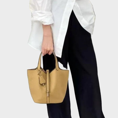 Kennedy | Women's Pebbled Shoulder Bag with Lock Detail
