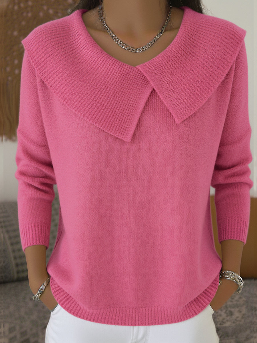 Soft Collar Winter Sweater for Women | Elowen