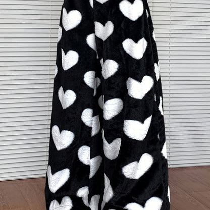 Aira | Women's Plaid Wide Leg Drawstring Sweatpants
