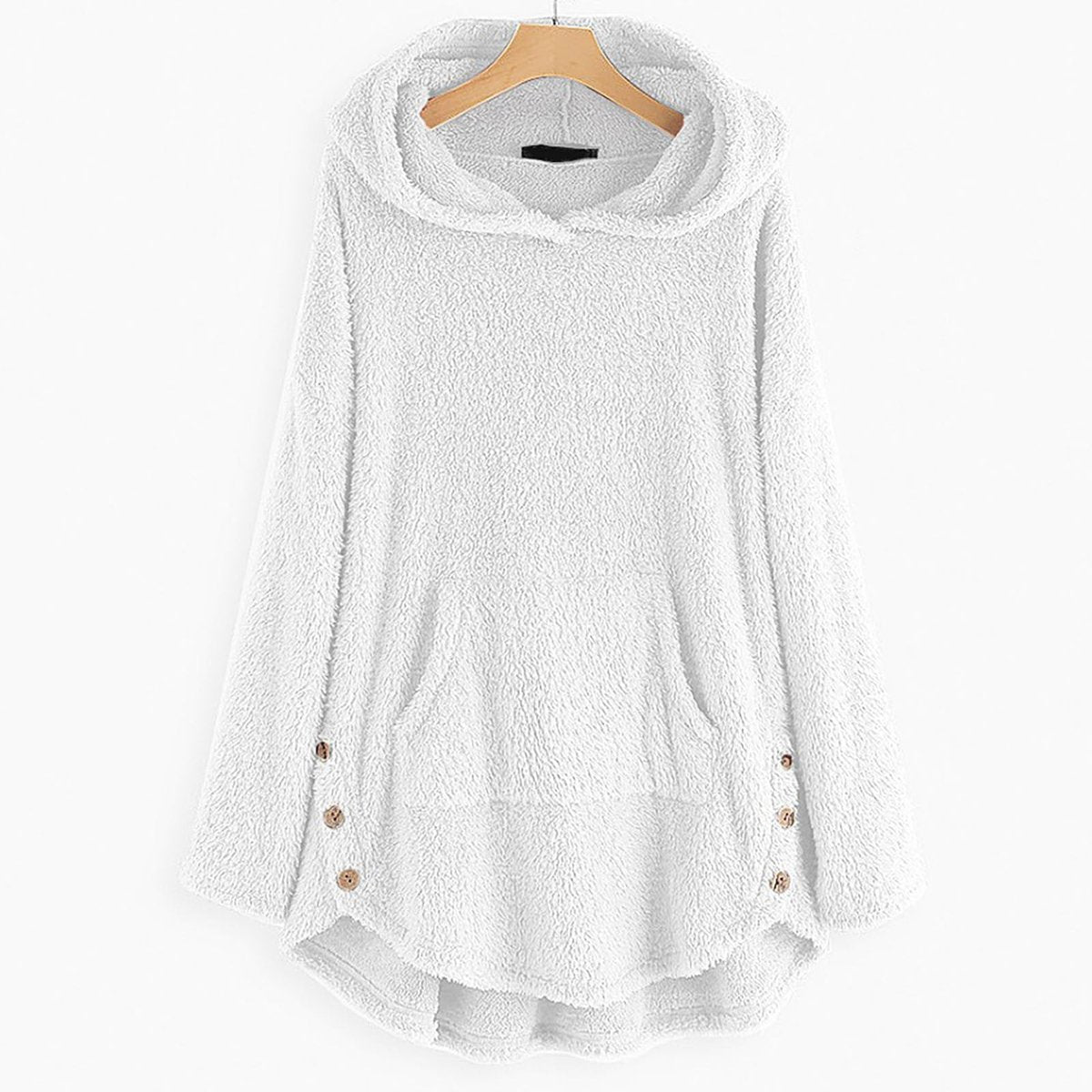 Sabrina | Women's Sherpa Cat Pocket Hooded Sweatshirt