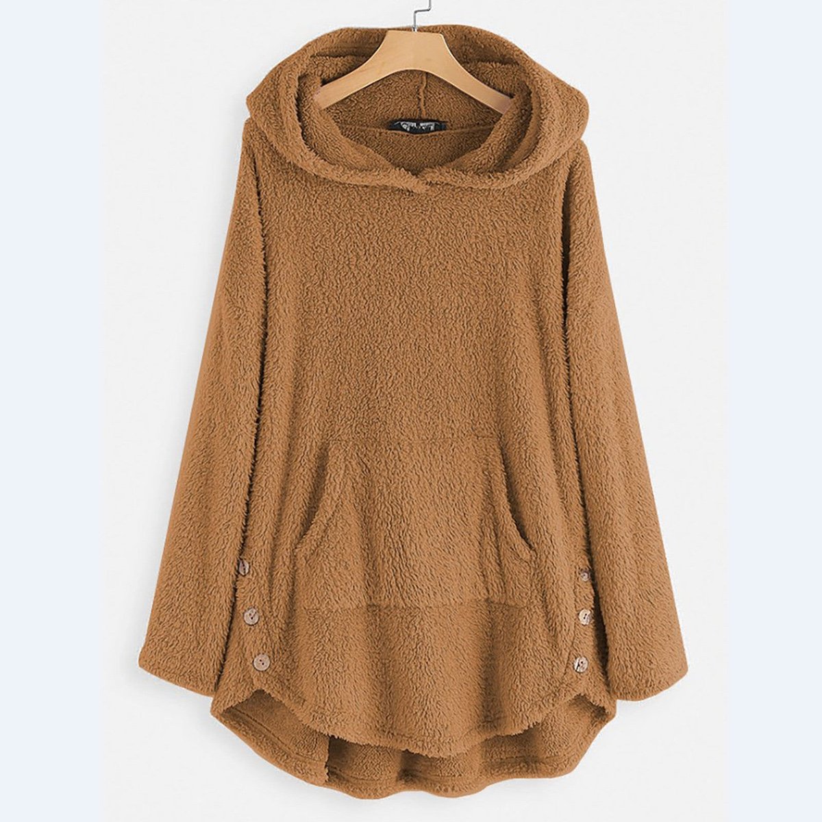Sabrina | Women's Sherpa Cat Pocket Hooded Sweatshirt