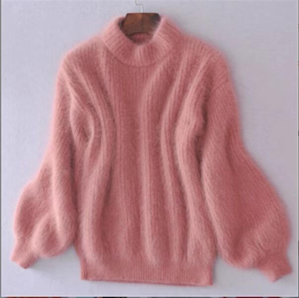 Loose-fit knit wool sweater for women | Aurelia