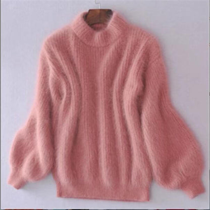 Loose-fit knit wool sweater for women | Aurelia