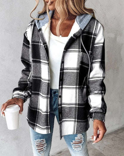 Josephine | Women's Print Drawstring Hooded Sweatshirt