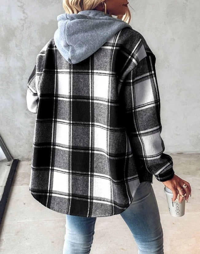 Josephine | Women's Print Drawstring Hooded Sweatshirt