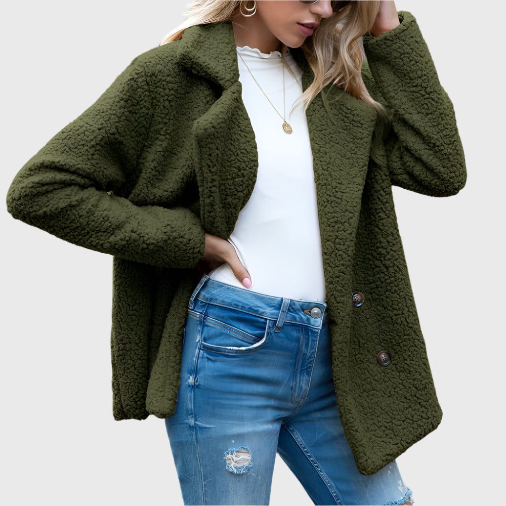 Margaret | Women's Double Breasted Sherpa Jacket
