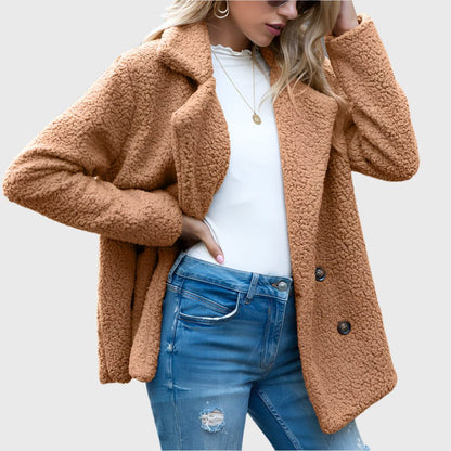 Margaret | Women's Double Breasted Sherpa Jacket