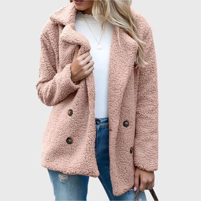 Margaret | Women's Double Breasted Sherpa Jacket