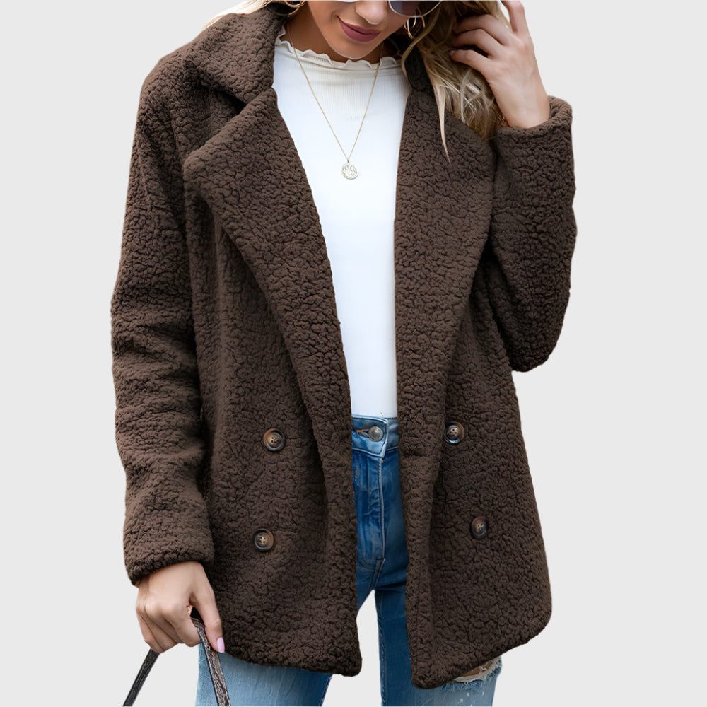 Margaret | Women's Double Breasted Sherpa Jacket