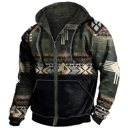 Cole | Men's Retro Outdoor Hooded Jacket