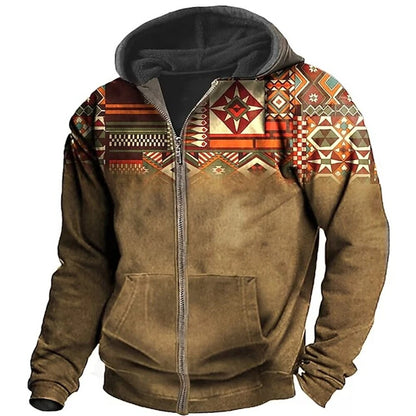 Cole | Men's Retro Outdoor Hooded Jacket