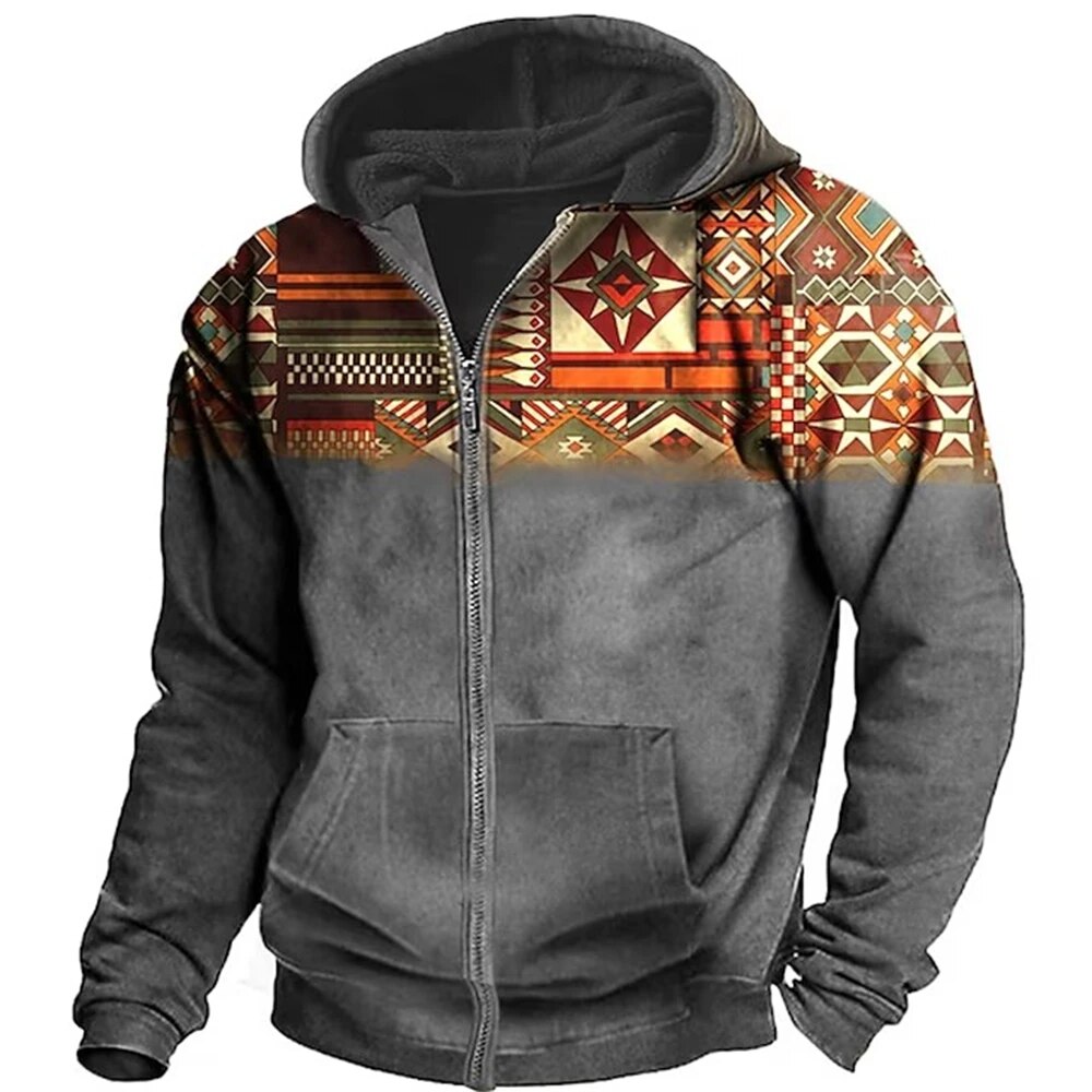 Cole | Men's Retro Outdoor Hooded Jacket