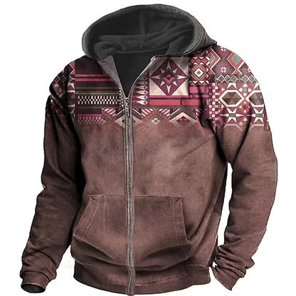 Cole | Men's Retro Outdoor Hooded Jacket