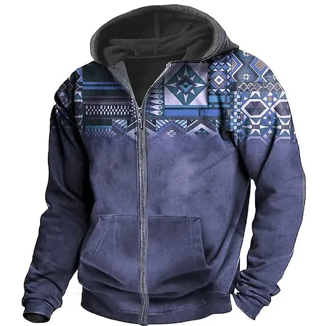 Cole | Men's Retro Outdoor Hooded Jacket