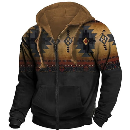 Cole | Men's Retro Outdoor Hooded Jacket