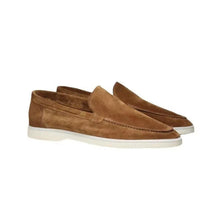 Classic slip-on suede yacht loafers for men | Alden