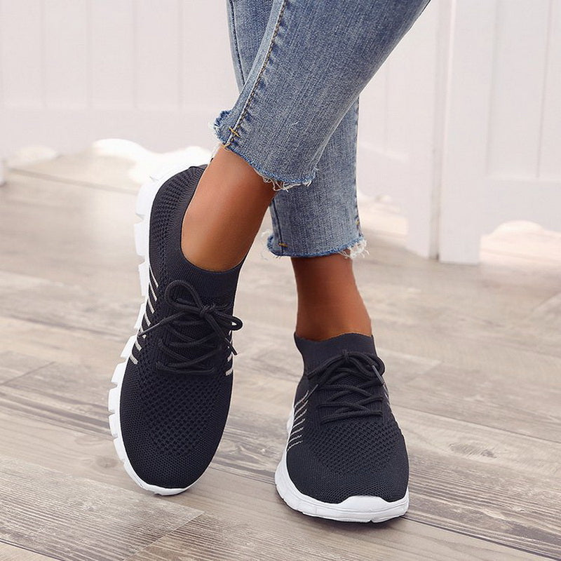 Solvay | Women's Sport Sneakers with Lace Up Closure