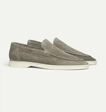 Classic slip-on suede yacht loafers for men | Alden