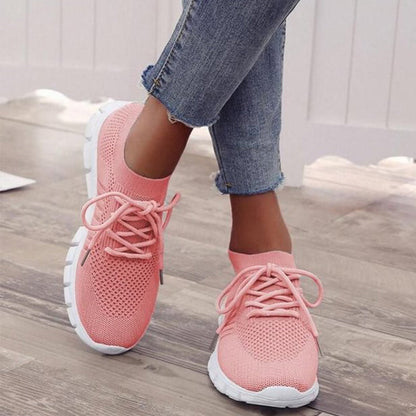 Solvay | Women's Sport Sneakers with Lace Up Closure