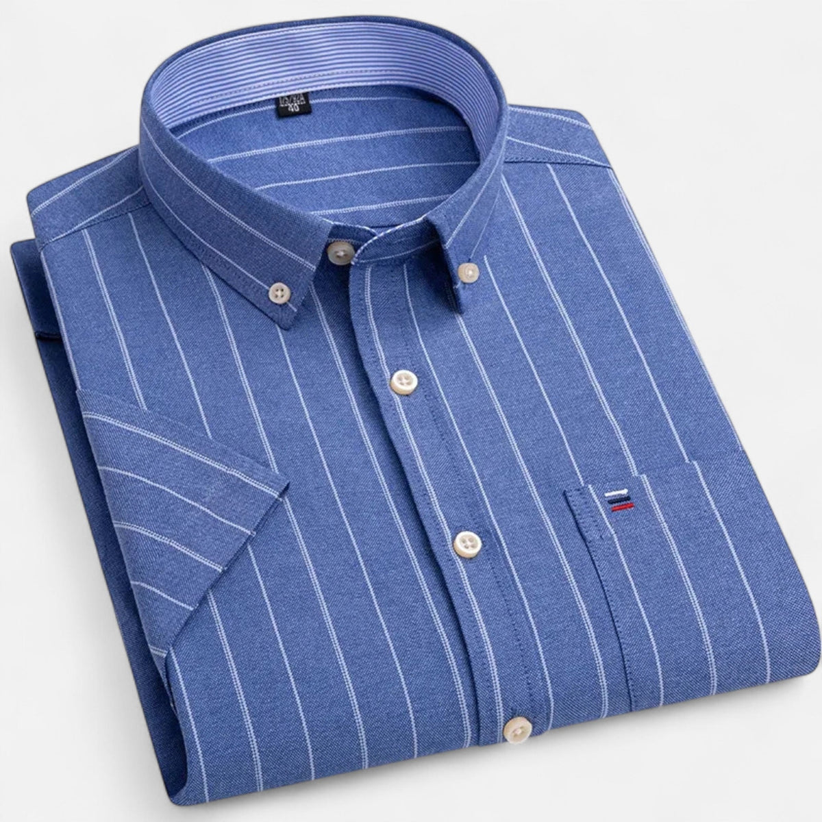 Classic oxford short-sleeve everyday shirt for men