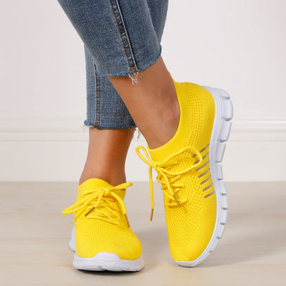 Solvay | Women's Sport Sneakers with Lace Up Closure
