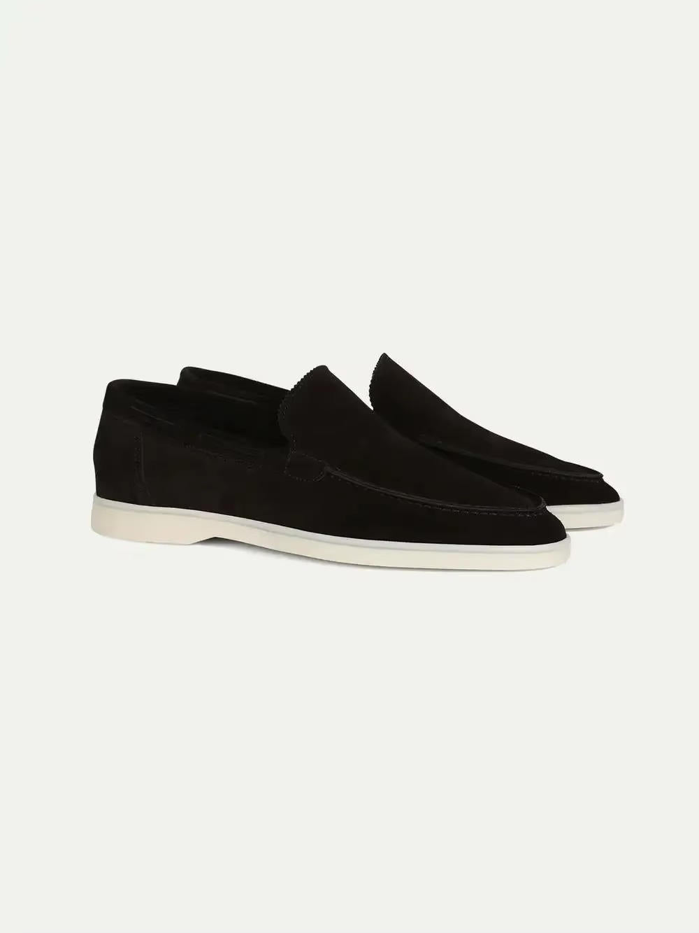 Classic slip-on suede yacht loafers for men | Alden