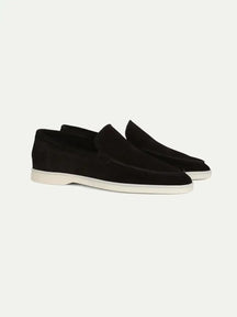 Classic slip-on suede yacht loafers for men | Alden