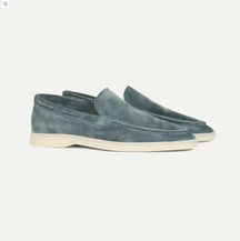 Classic slip-on suede yacht loafers for men | Alden
