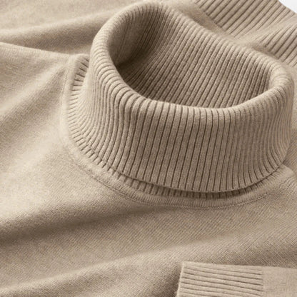Classic knitted turtleneck sweater for men