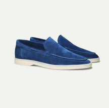 Classic slip-on suede yacht loafers for men | Alden