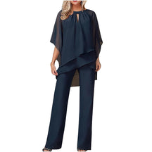 Graceful batwing sleeve formal pantsuit for women | Celeste