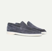 Classic slip-on suede yacht loafers for men | Alden