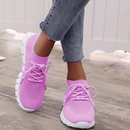Solvay | Women's Sport Sneakers with Lace Up Closure