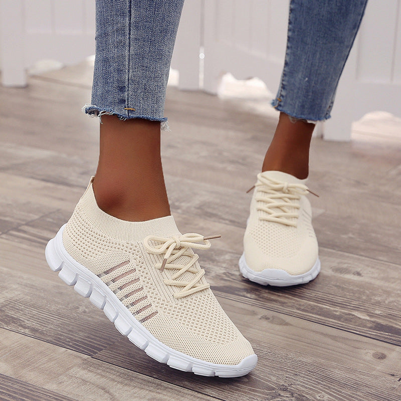Solvay | Women's Sport Sneakers with Lace Up Closure