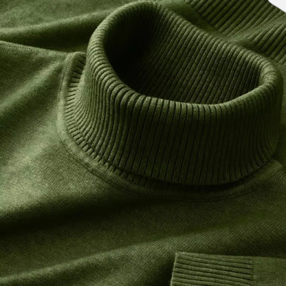 Classic knitted turtleneck sweater for men