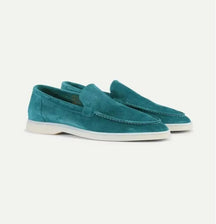 Classic slip-on suede yacht loafers for men | Alden