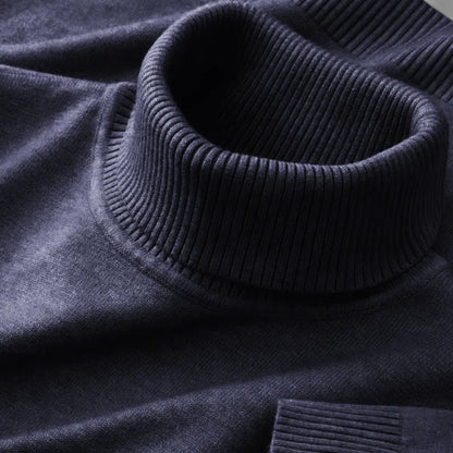 Classic knitted turtleneck sweater for men