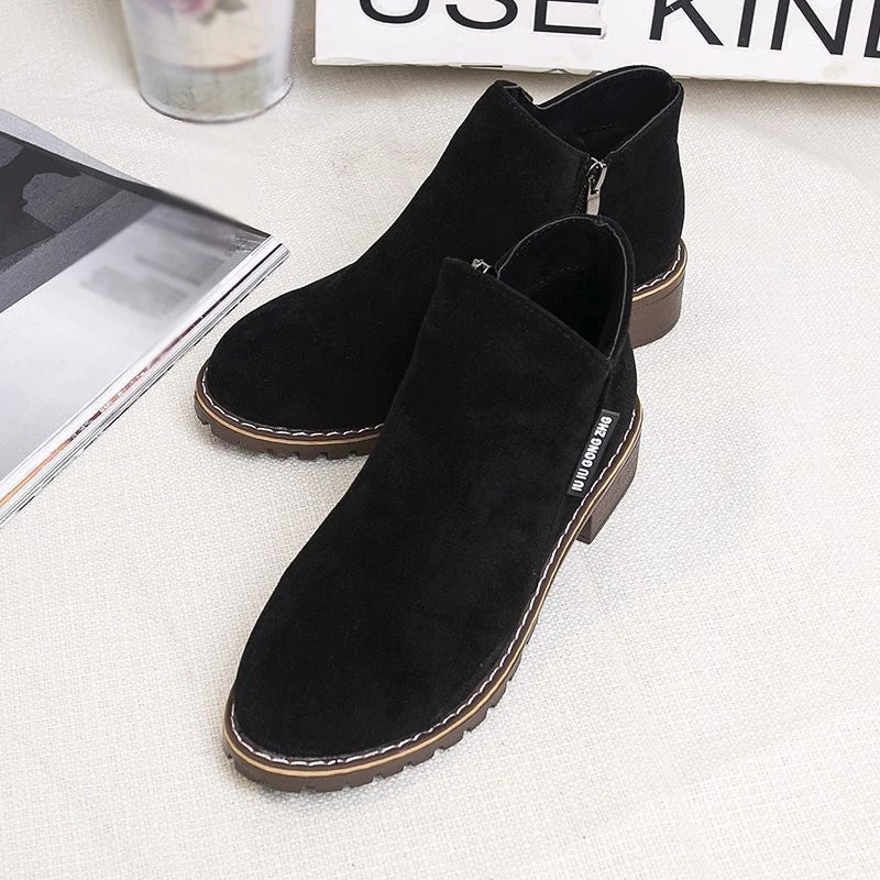 Mirella | Women's Side Zip Platform Ankle Boots