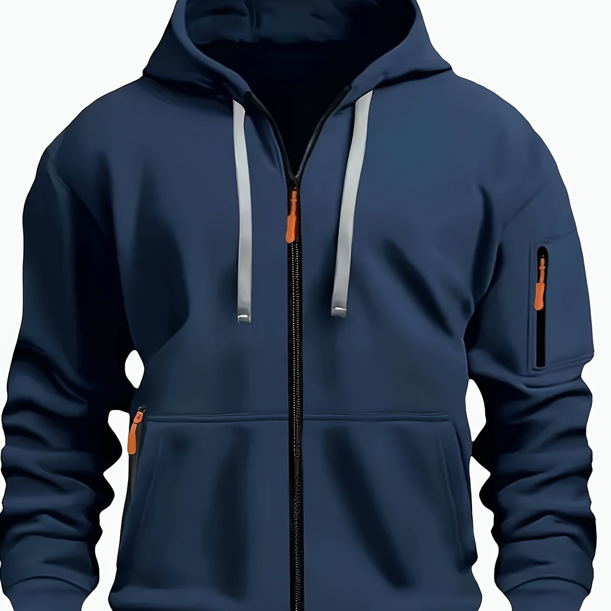 Gerald | Men's Full Zip Hooded Sweatshirt with Pockets
