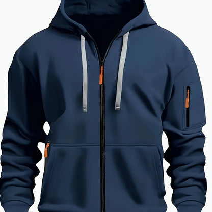 Gerald | Men's Full Zip Hooded Sweatshirt with Pockets