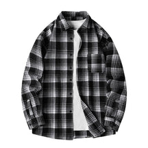 Classic plaid button-front flannel shirt for men | Thatcher